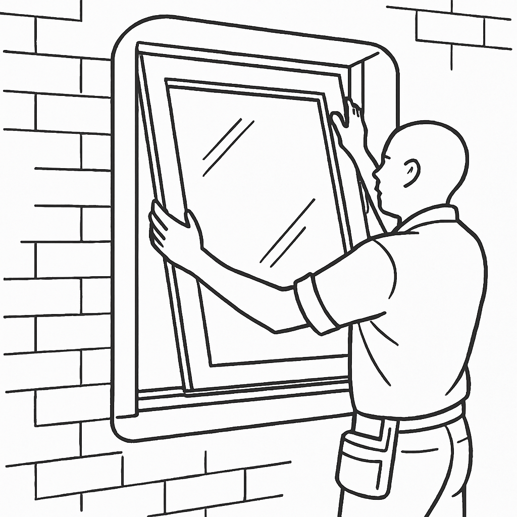 Window shape and accessibility affecting installation