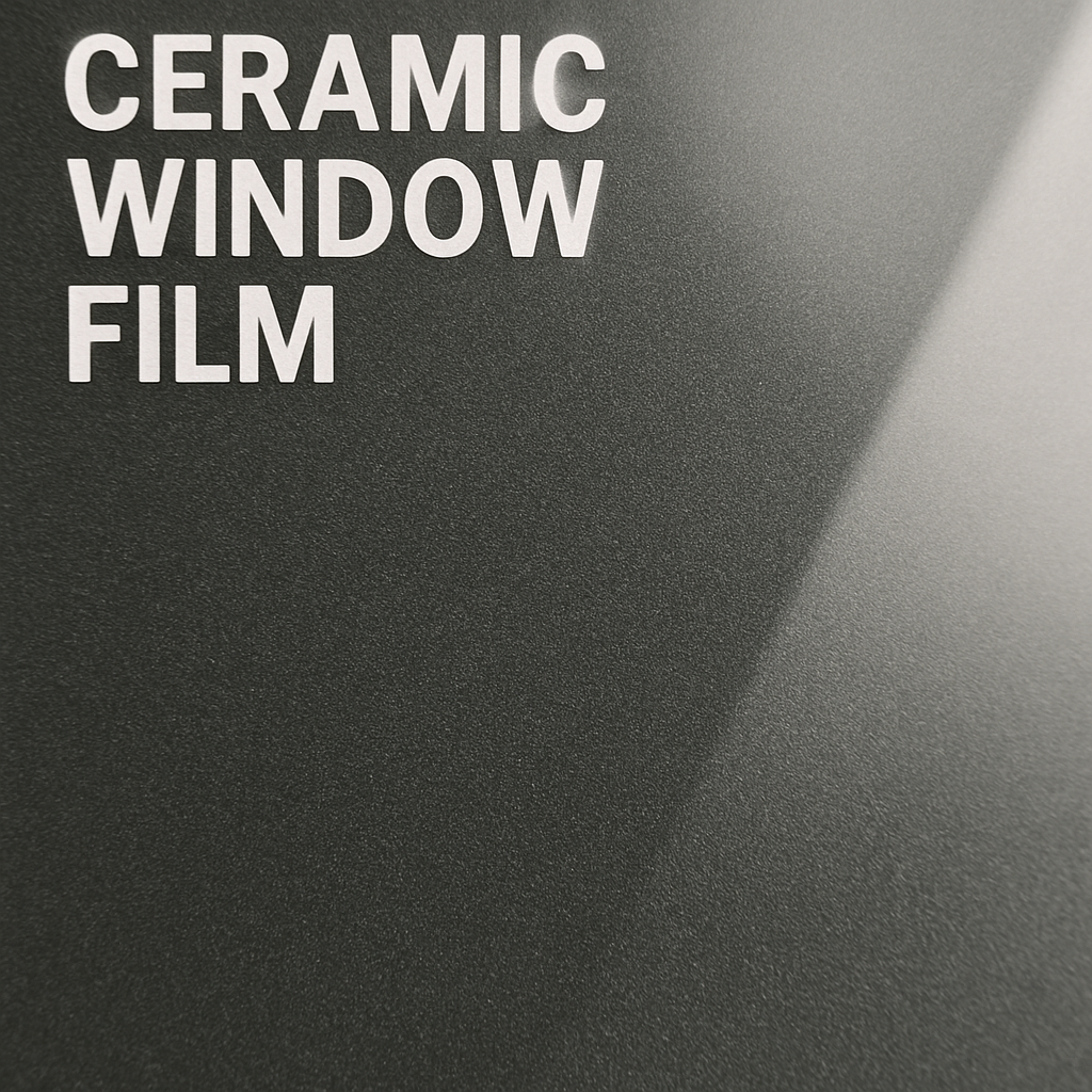 Close-up of ceramic window film