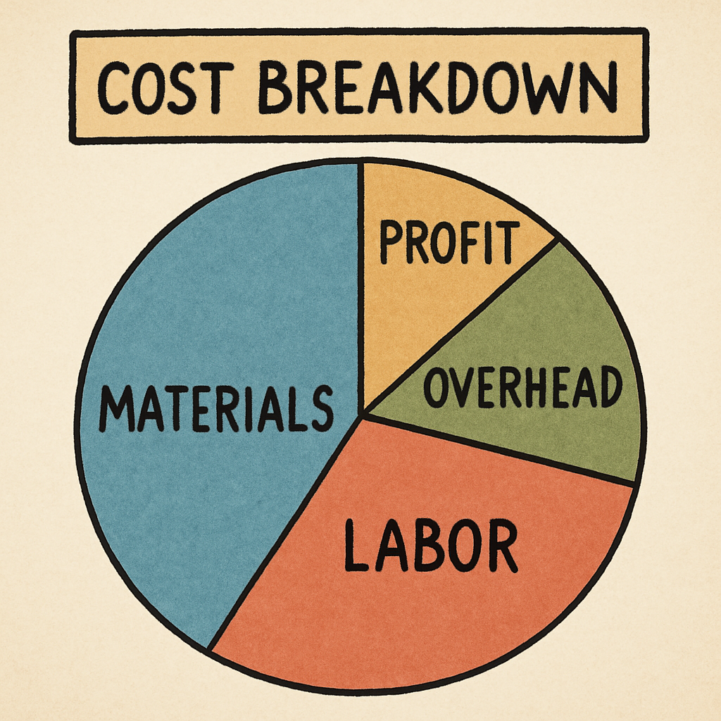 Cost breakdown illustration