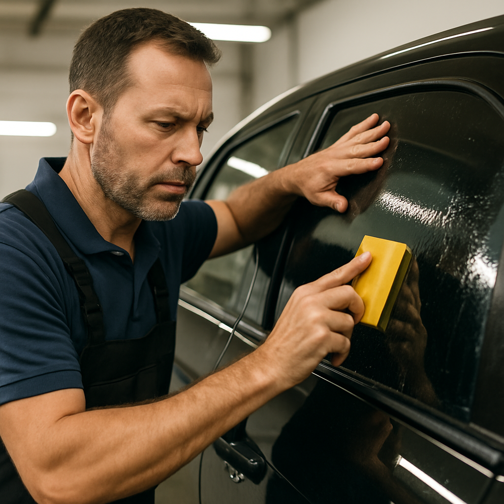 Experienced window tinting professional