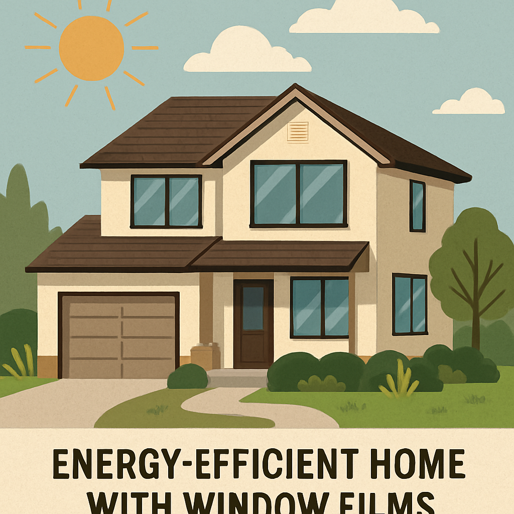 Energy-efficient home with window films